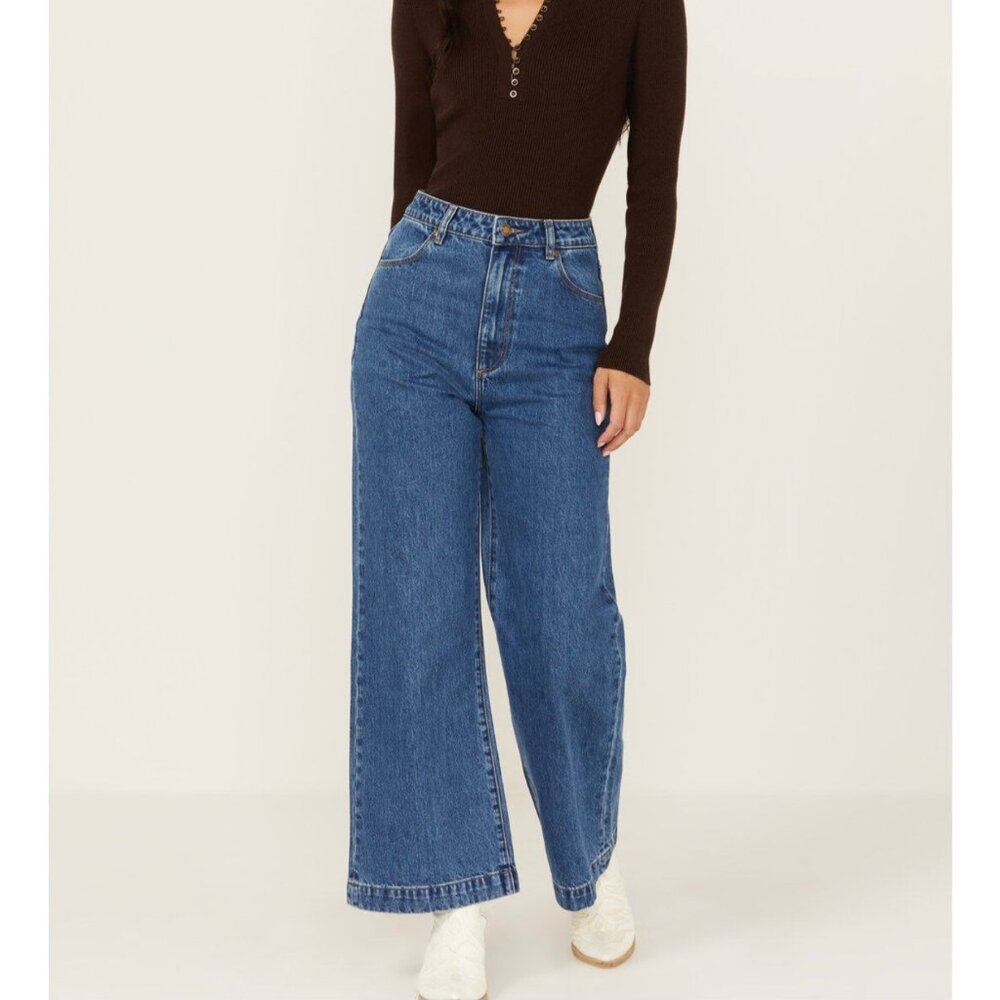 Rollas sailor wide leg jeans - rigid - 28